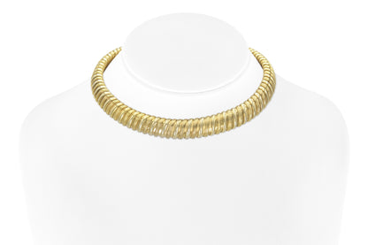 Vintage 1980s Bvlgari Gold Collar Necklace