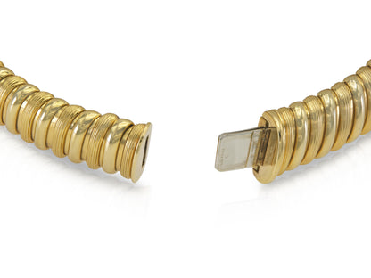 Vintage 1980s Bvlgari Gold Collar Necklace