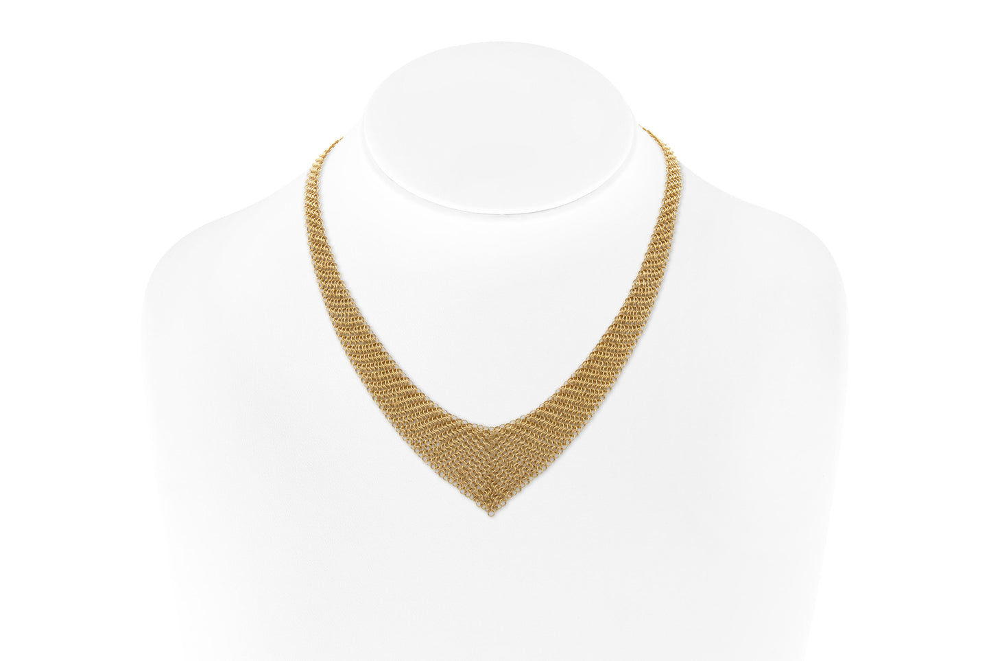Tiffany & Co. Elsa Peretti Small Mesh Gold Bib Scarf Necklace