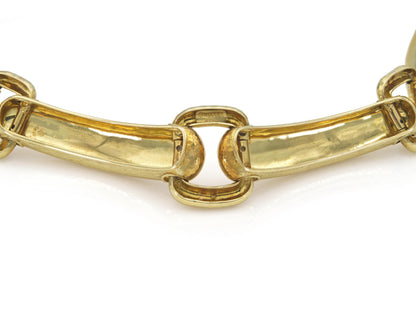 David Webb Hammered Gold Station Chocker Necklace