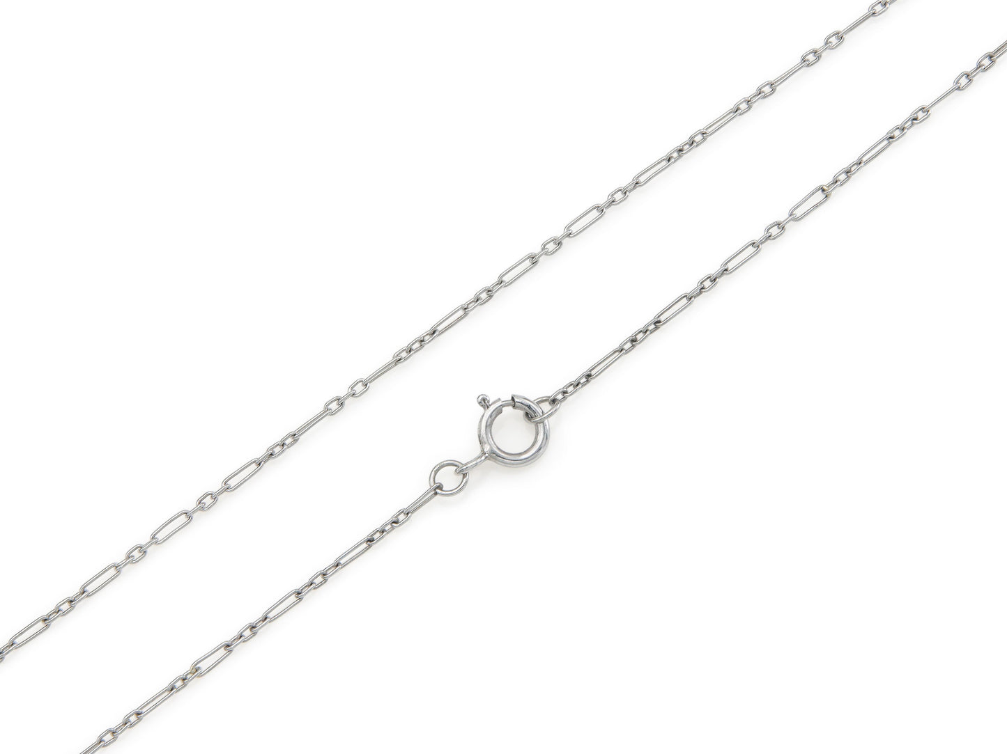 Antique Art Deco 1920s 2.50 Carat Diamond Drop Pendant Necklace