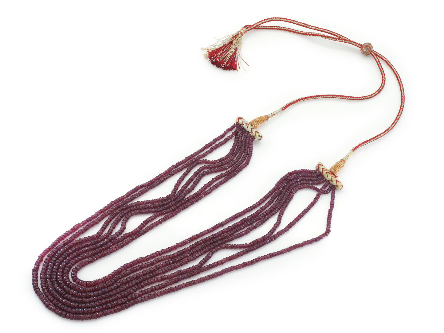 450 Carat Ruby Beads Necklace