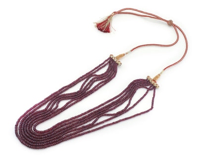 450 Carat Ruby Beads Necklace