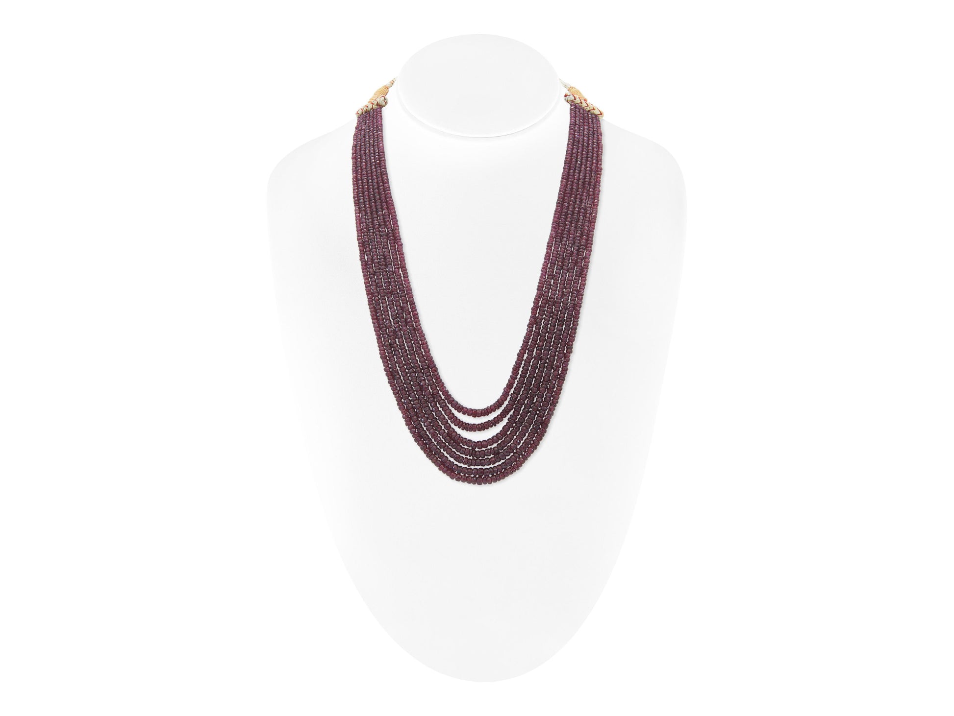 450 Carat Ruby Beads Necklace