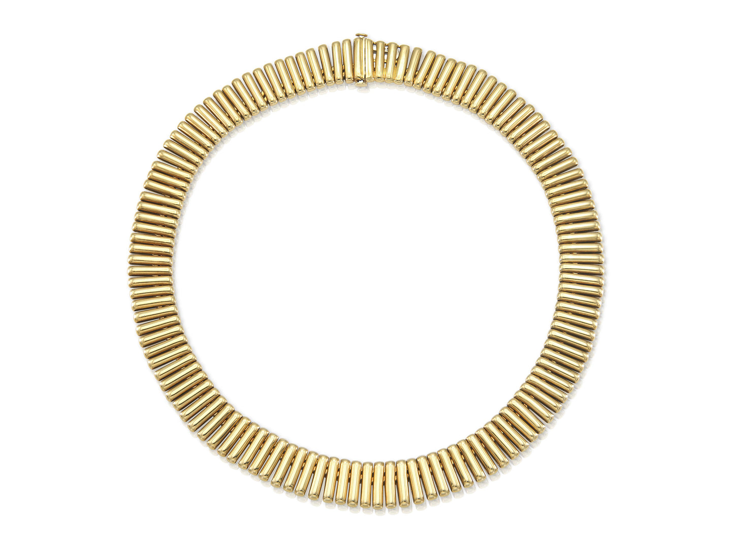 Vintage 1980s Double-Sided Gold Spikes Necklace