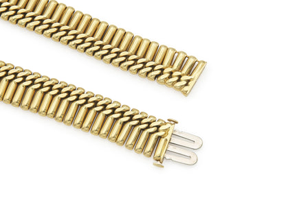 Vintage 1980s Double-Sided Gold Spikes Necklace