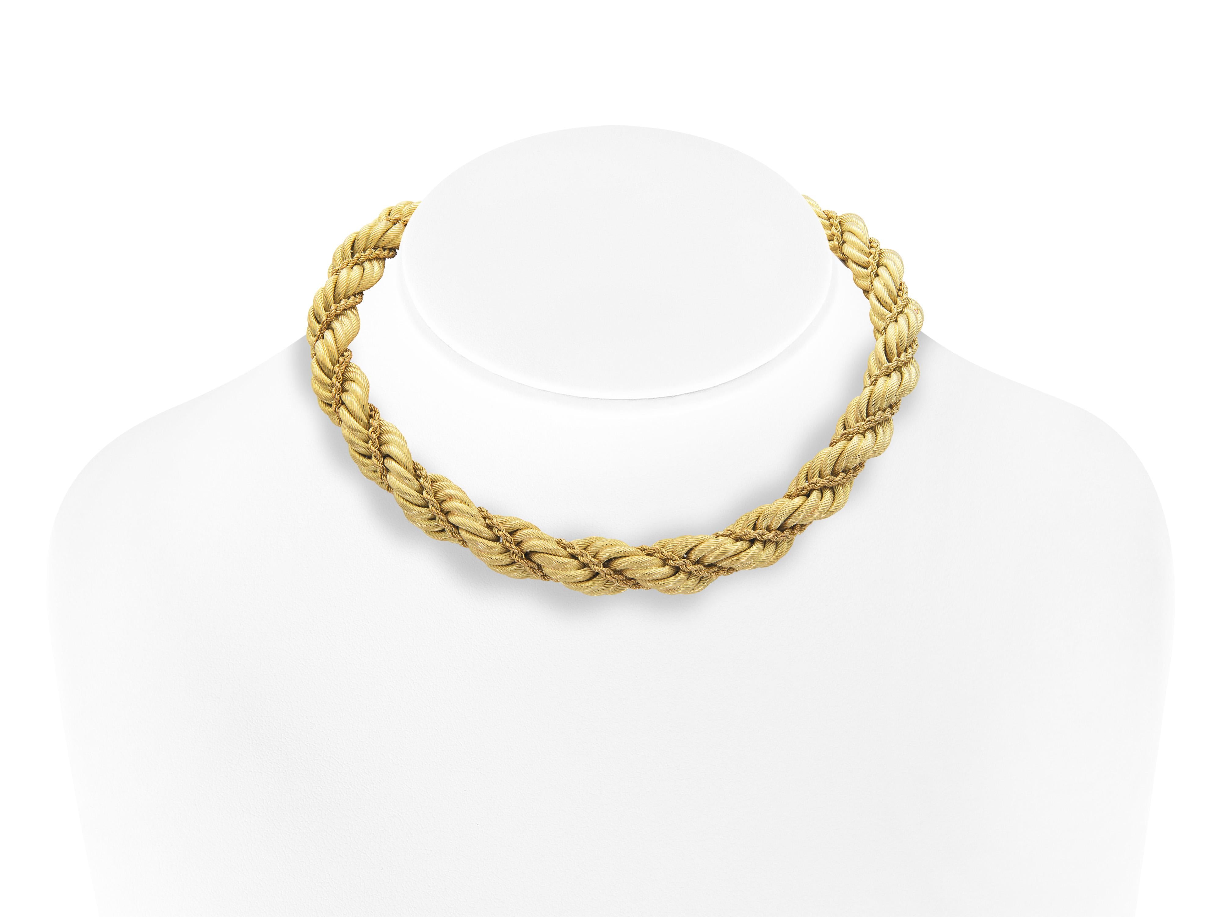 Vintage 1960s Tiffany & Co. Gold Rope Collar Necklace – Eric