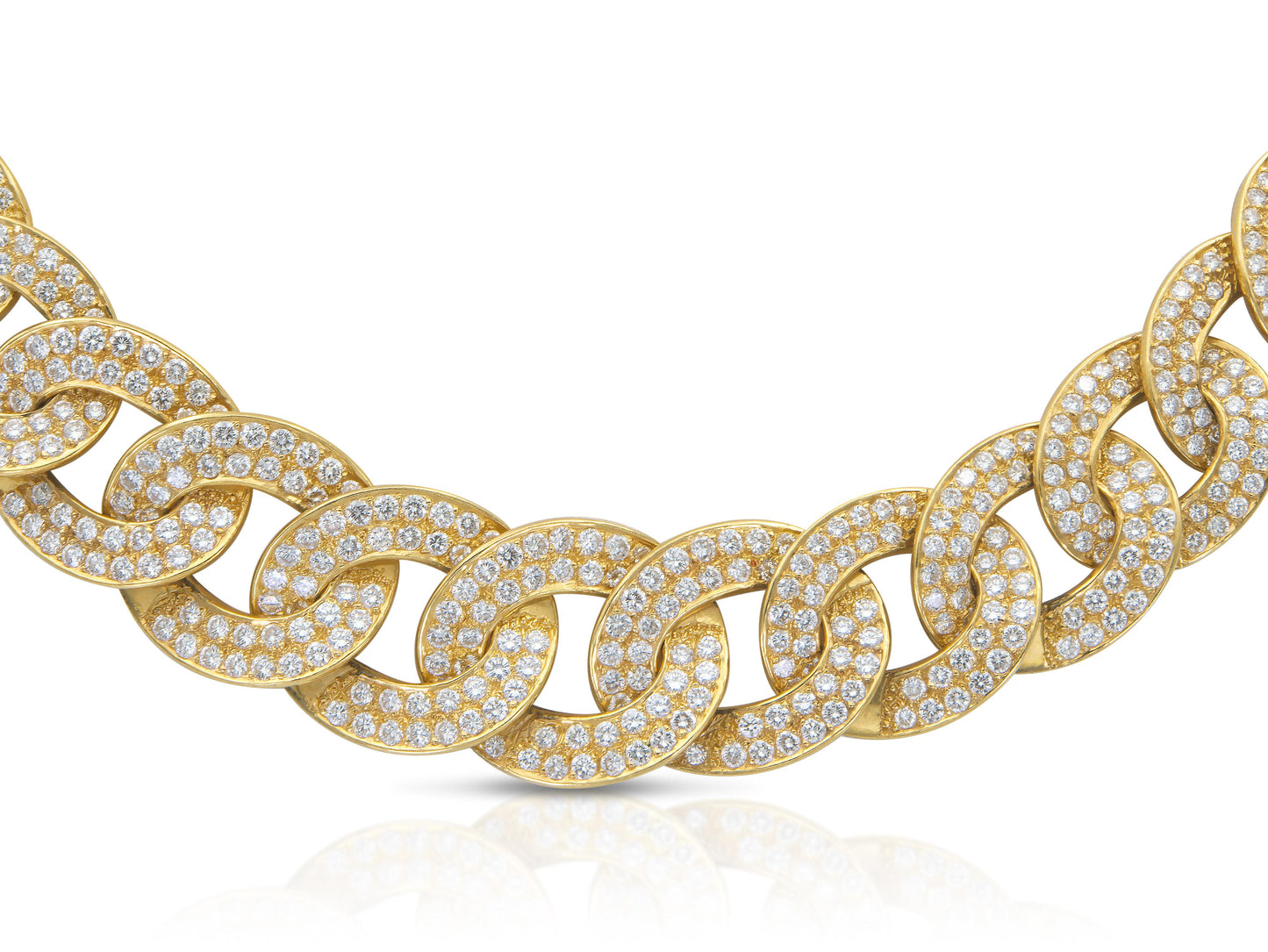 Vintage 1960s Van Cleef & Arpels Georges L'Enfant Olympia Diamond Curb Link Set