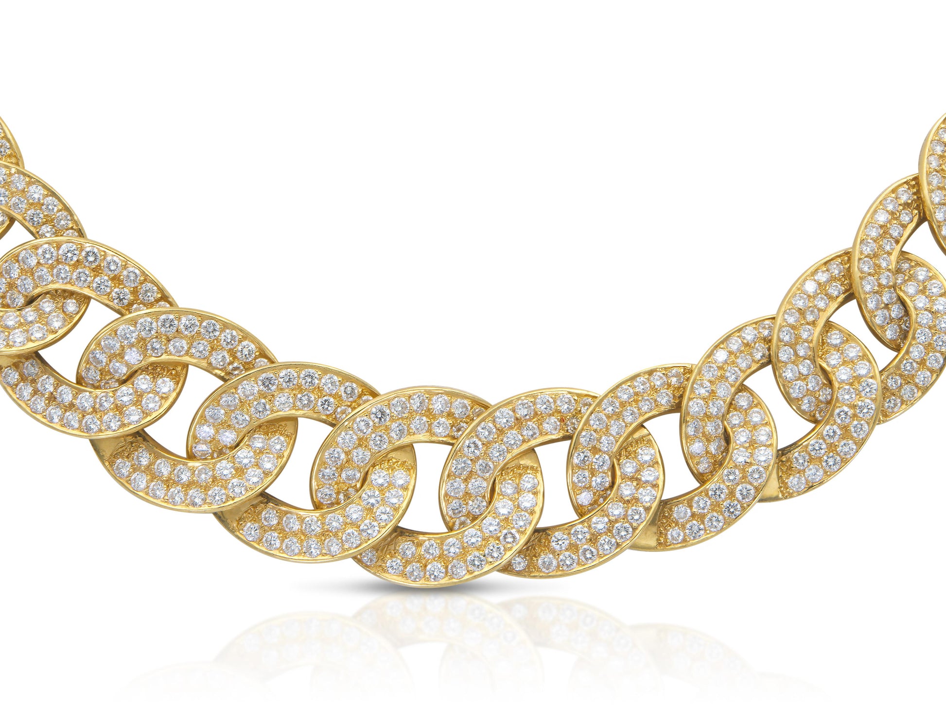 Vintage 1960s Van Cleef & Arpels Georges L'Enfant Olympia Diamond Curb Link Set