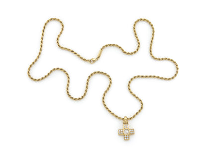Chopard Happy Diamonds Cross Pendant Necklace