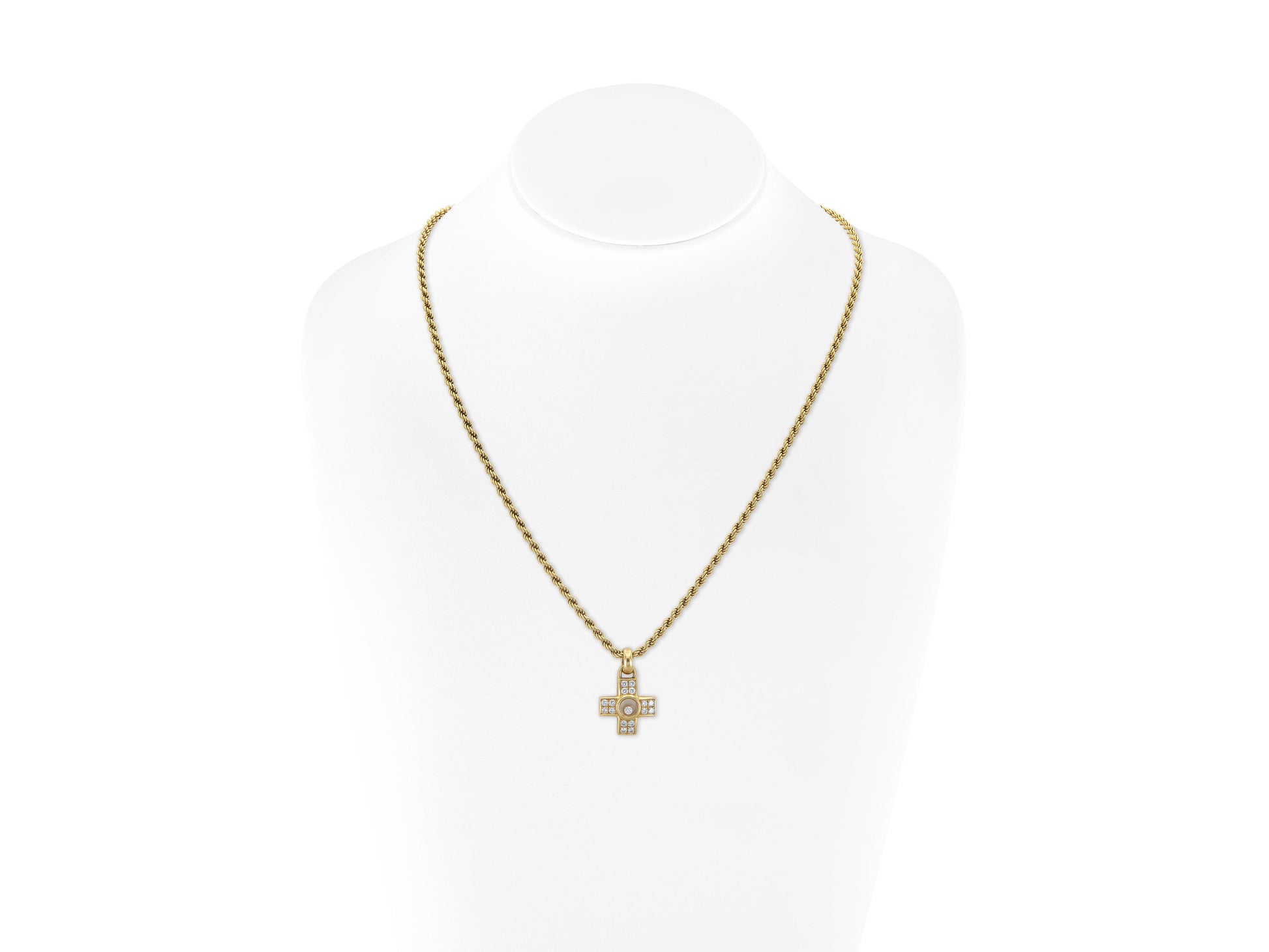 Chopard Happy Diamonds Cross Pendant Necklace