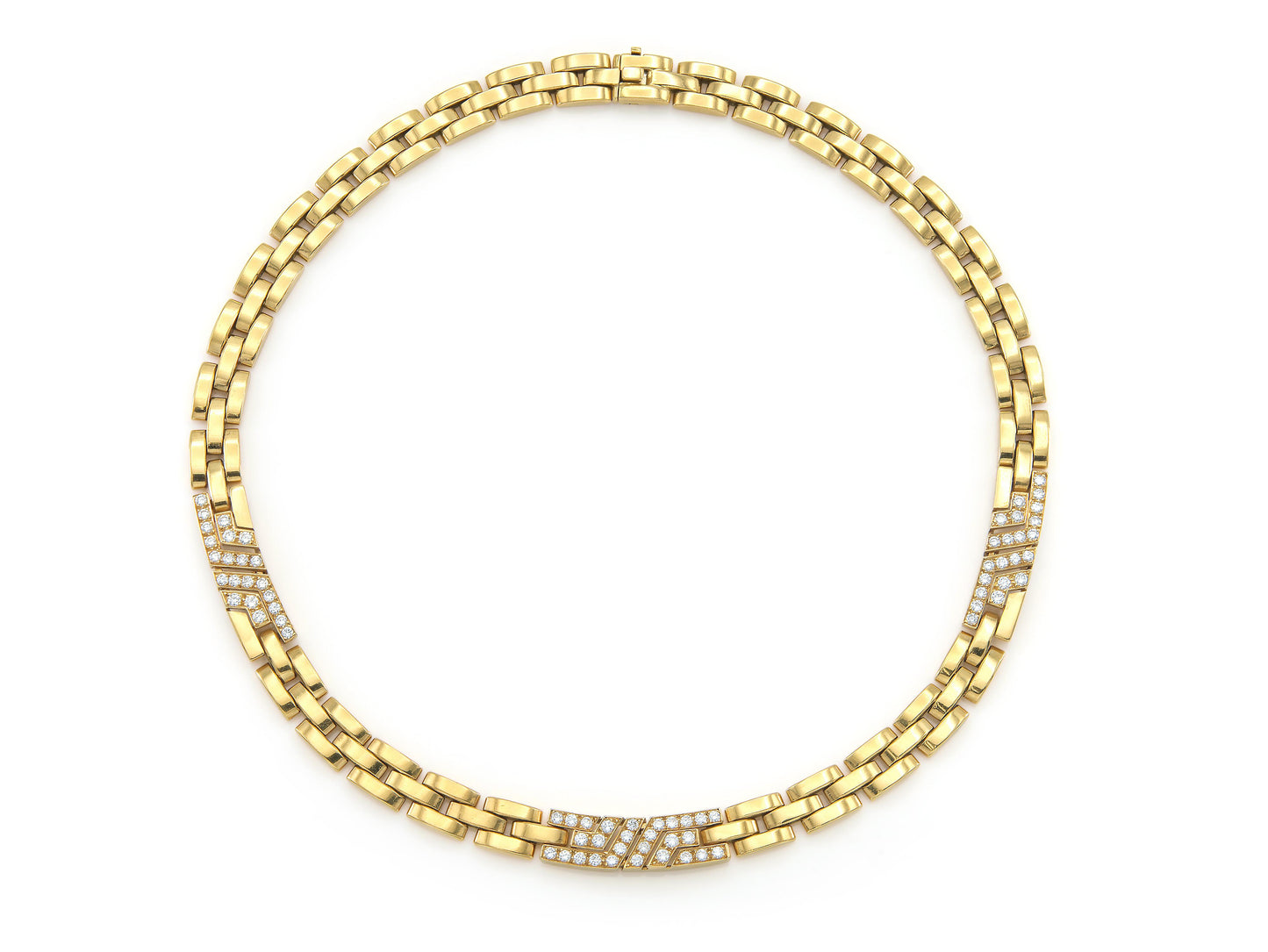 Cartier Maillon Panthere Necklace with Diamond Links