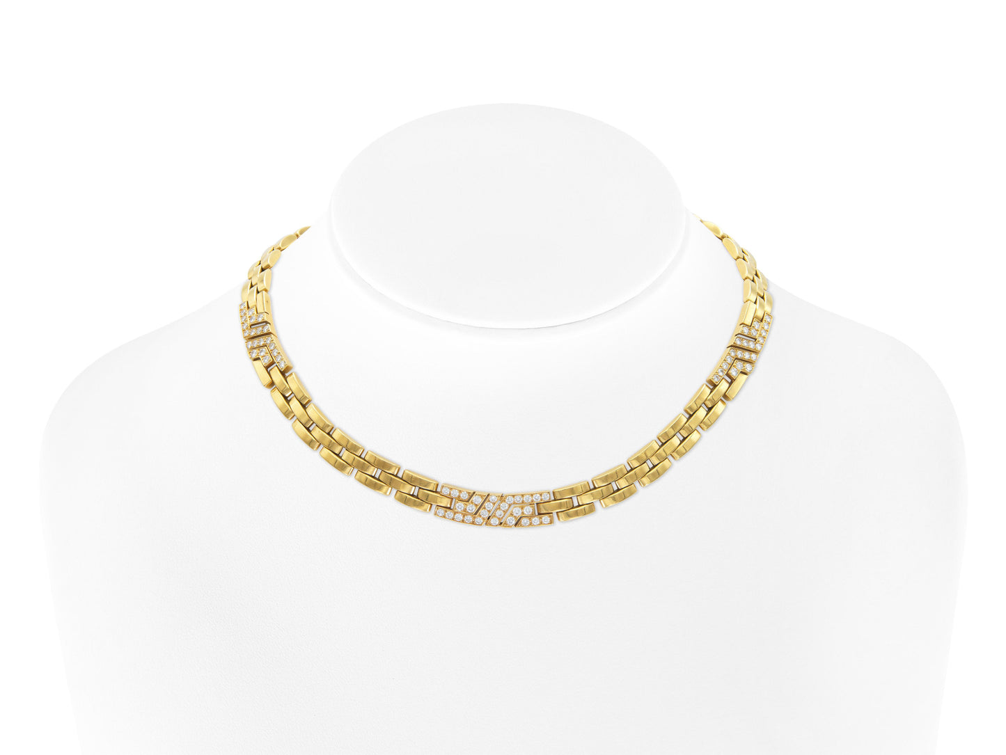 Cartier Maillon Panthere Necklace with Diamond Links
