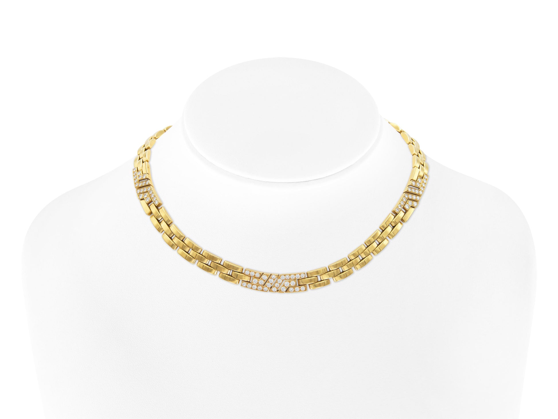 Cartier Maillon Panthere Necklace with Diamond Links