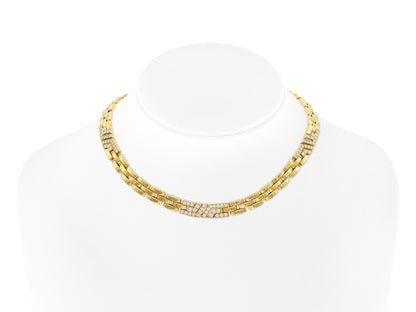Cartier Maillon Panthere Necklace with Diamond Links