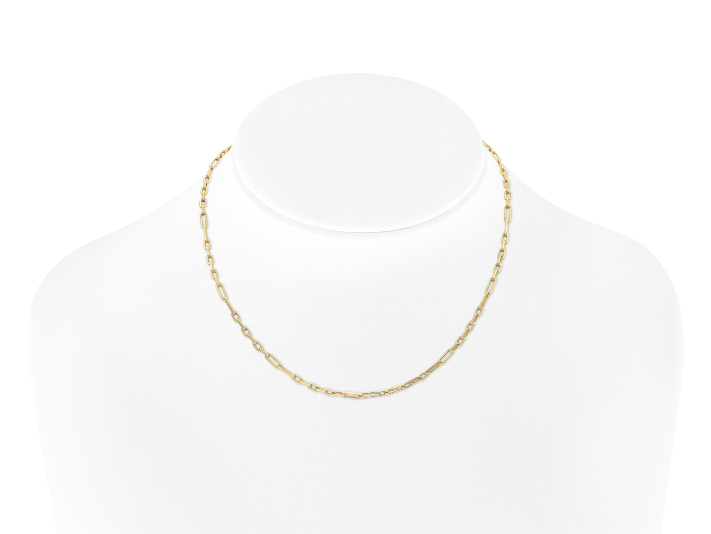 Vintage 1940s Gold Paperclip Chain Necklace