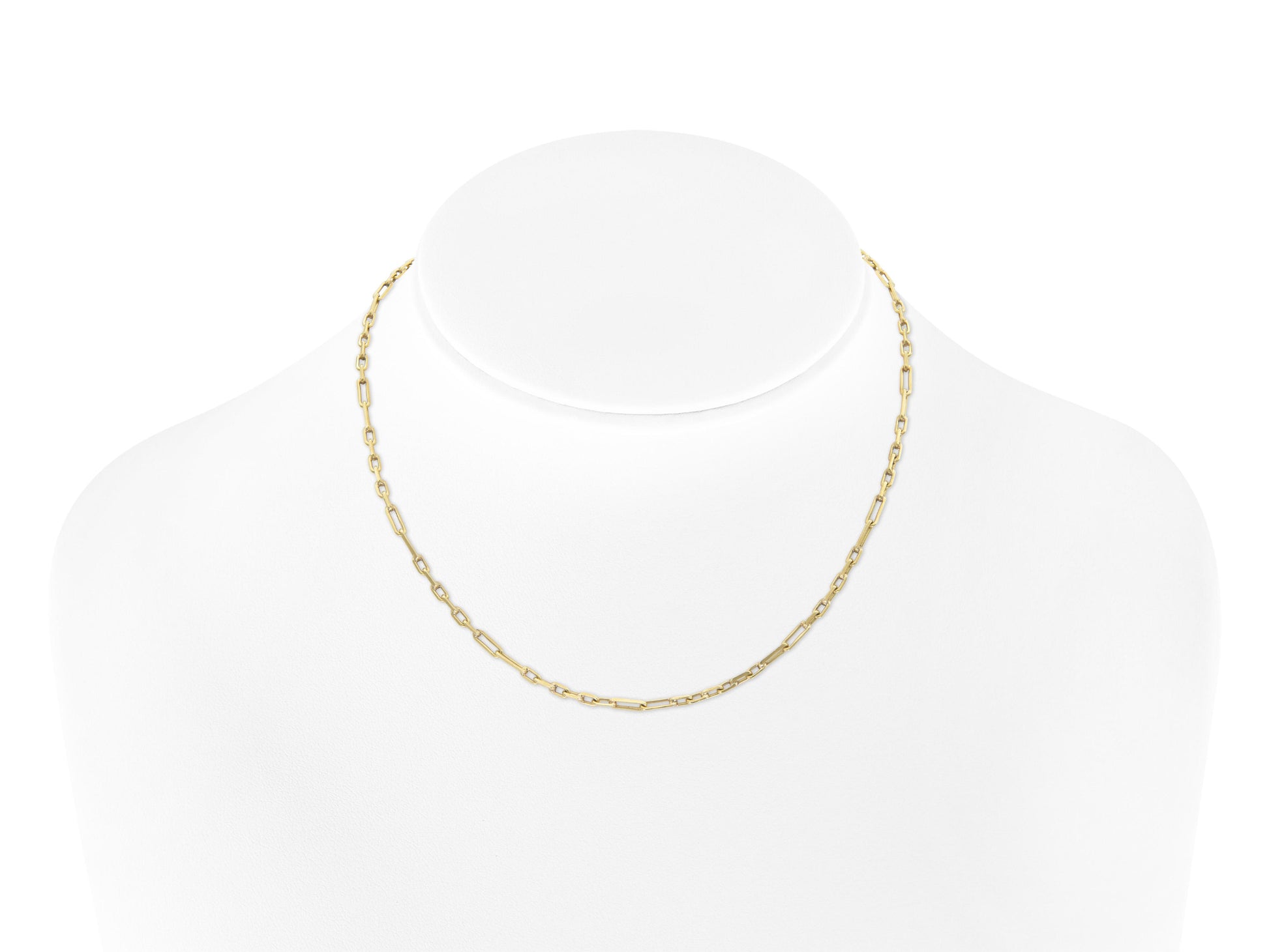 Vintage 1940s Gold Paperclip Chain Necklace