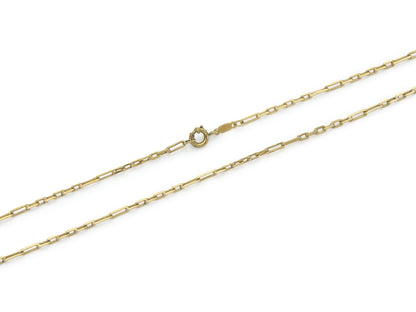 Vintage 1940s Gold Paperclip Chain Necklace