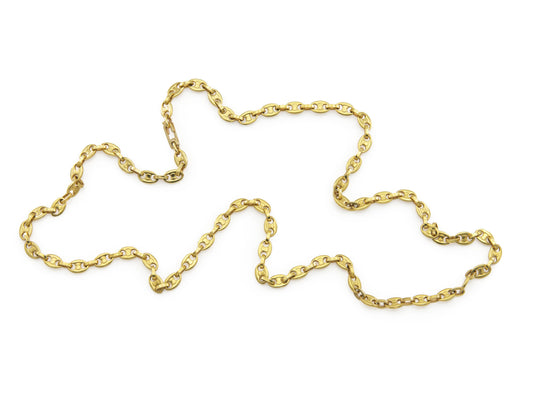 Vintage 1960s Gold Mariner Links Chain Necklace