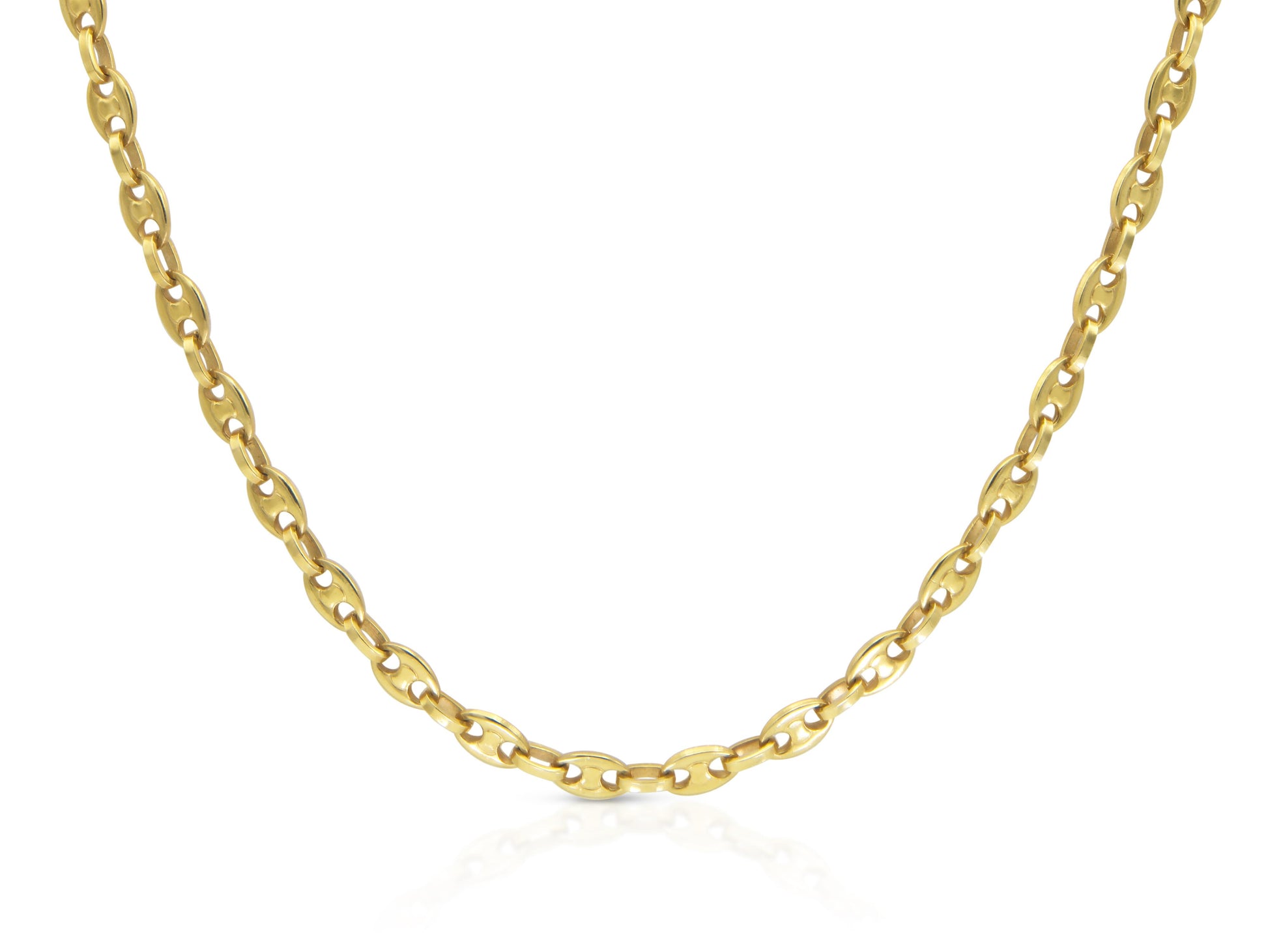 Vintage 1960s Gold Mariner Links Chain Necklace