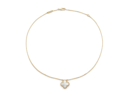 Van Cleef & Arpels Mother of Pearl Vintage Alhambra Pendant Necklace