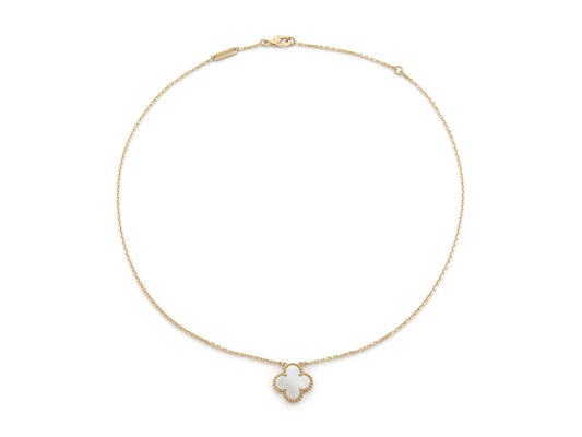 Van Cleef & Arpels Mother of Pearl Vintage Alhambra Pendant Necklace