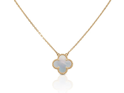 Van Cleef & Arpels Mother of Pearl Vintage Alhambra Pendant Necklace
