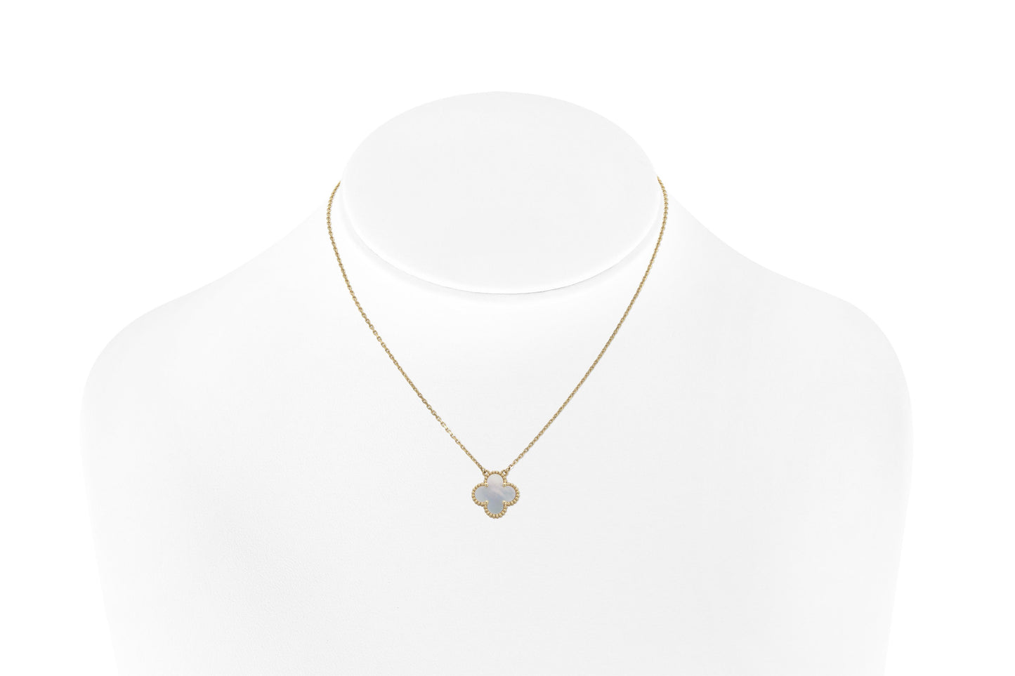 Van Cleef & Arpels Mother of Pearl Vintage Alhambra Pendant Necklace