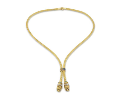 Vintage 1980s Lalaounis Lion Heads Sautoir Necklace