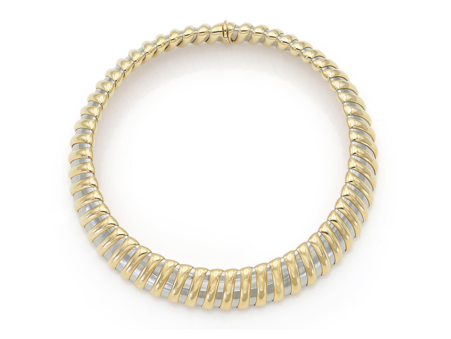 Vintage 1990s Bvlgari Two Toned Collar Necklace