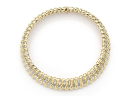Vintage 1990s Bvlgari Two Toned Collar Necklace