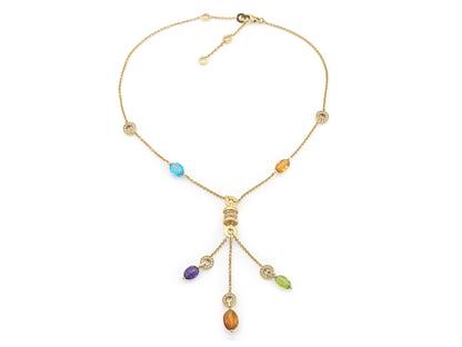 Bvlgari B.Zero1 Multi-Gem Lavalier Necklace