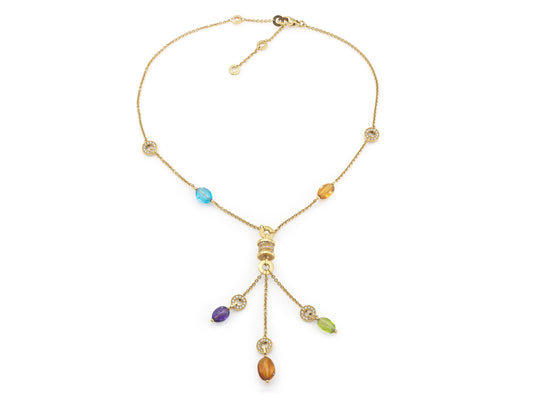Bvlgari B.Zero1 Multi-Gem Lavalier Necklace