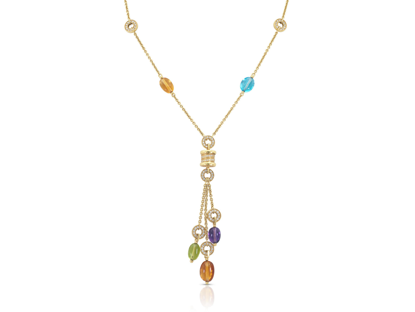 Bvlgari B.Zero1 Multi-Gem Lavalier Necklace