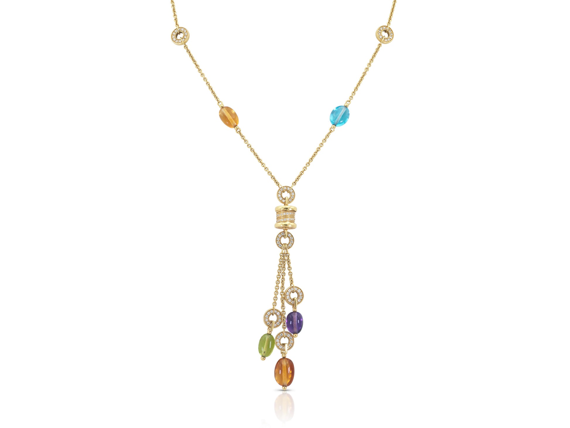 Bvlgari B.Zero1 Multi-Gem Lavalier Necklace