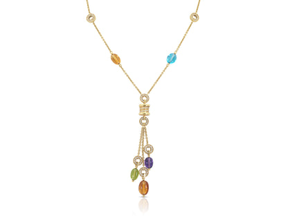 Bvlgari B.Zero1 Multi-Gem Lavalier Necklace