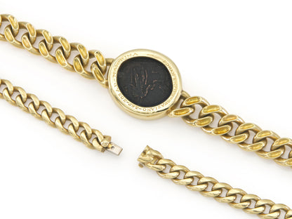 Vintage 1970s Bvlgari Moneta Roman Coin Necklace