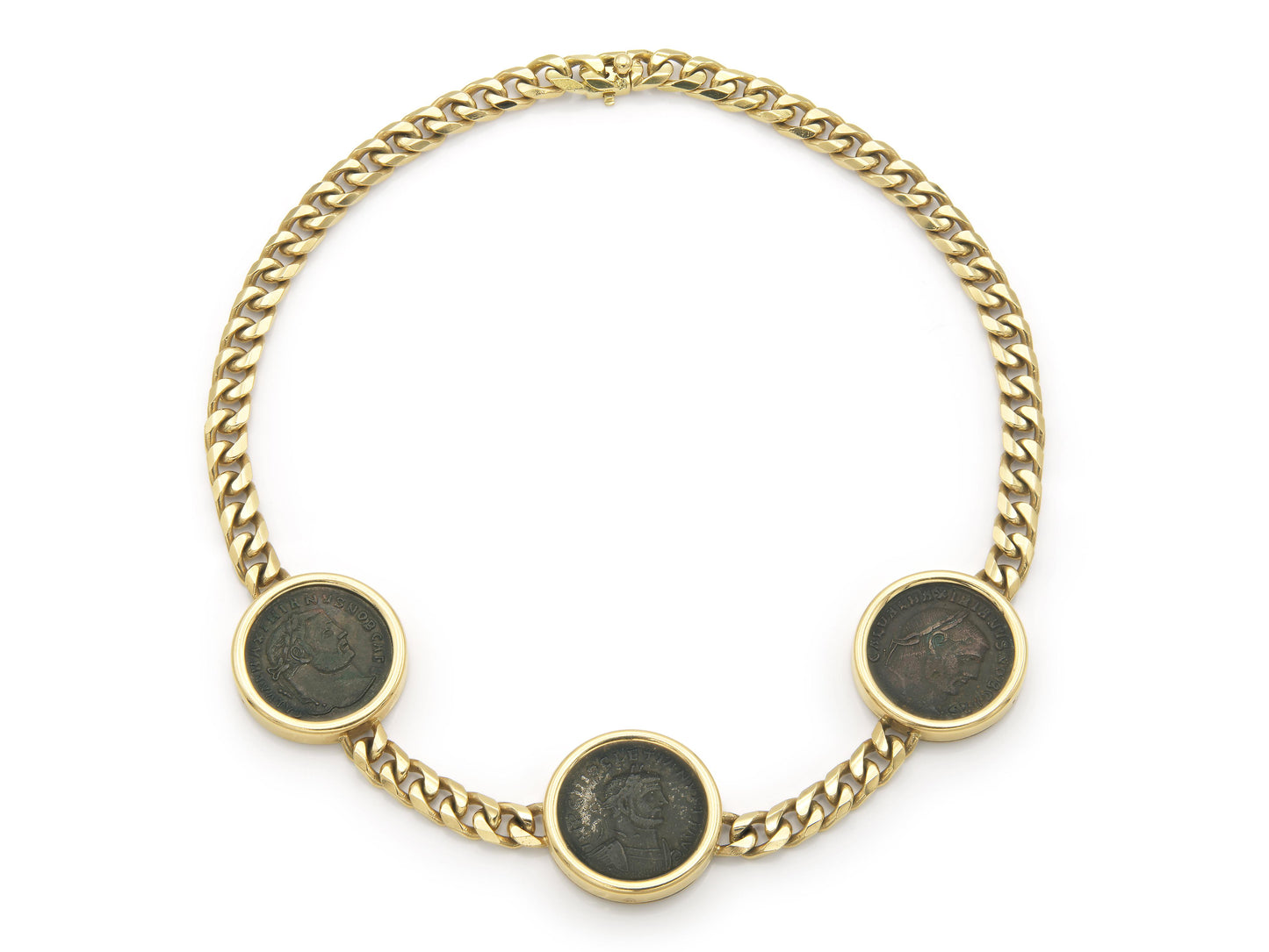 Vintage 1980s Bvlgari Monete Roman Coins Necklace