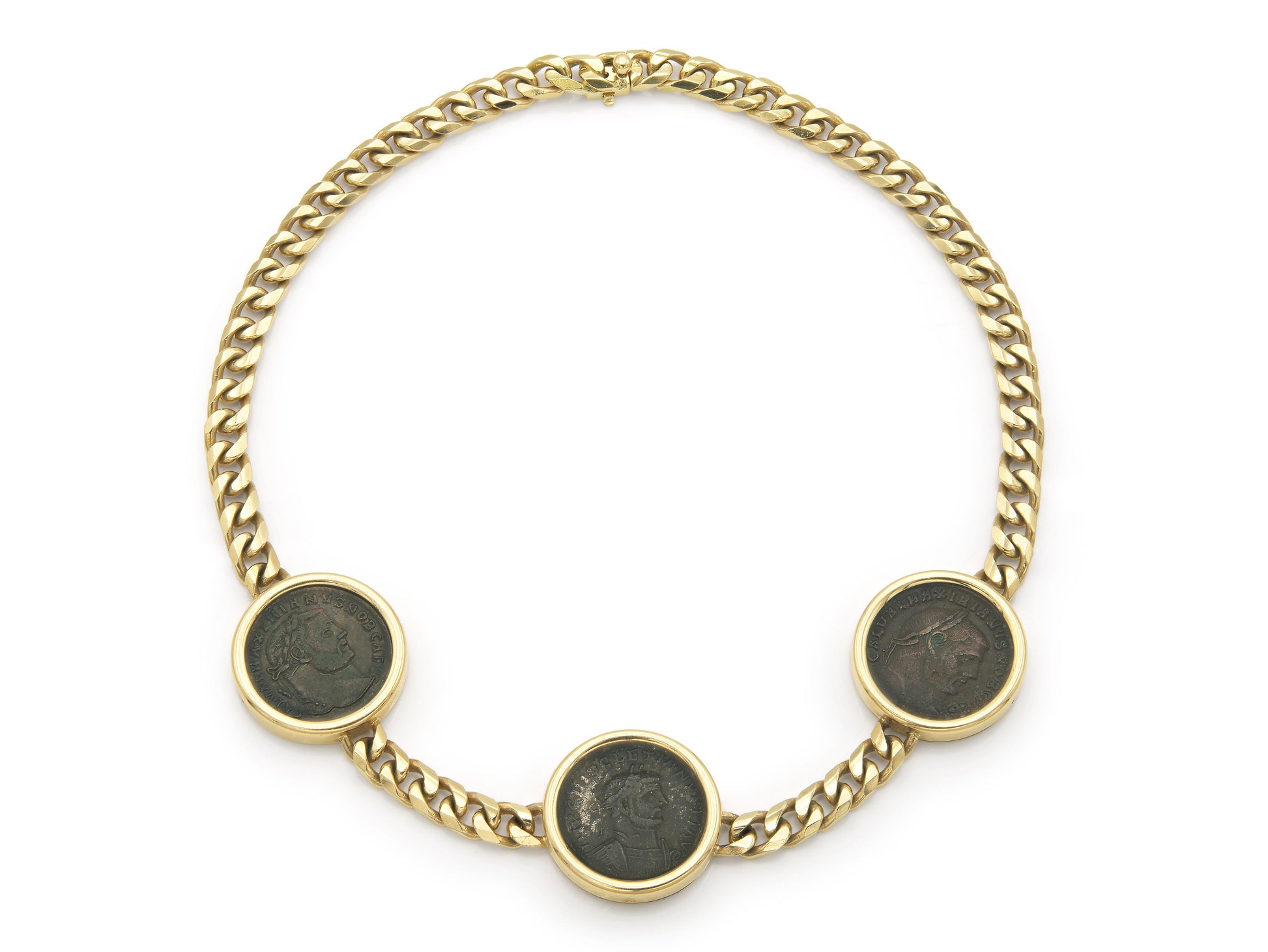 Vintage 1980s Bvlgari Monete Roman Coins Necklace