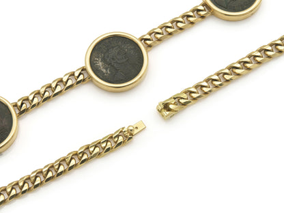Vintage 1980s Bvlgari Monete Roman Coins Necklace
