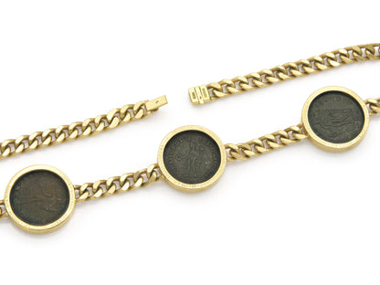 Vintage 1980s Bvlgari Monete Roman Coins Necklace