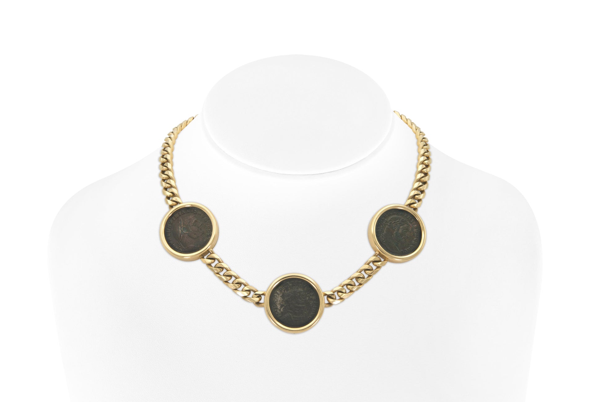 Vintage 1980s Bvlgari Monete Roman Coins Necklace