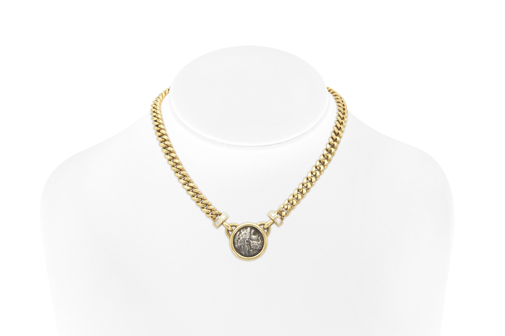 Vintage 1980s Bvlgari Moneta Roman Coin Necklace