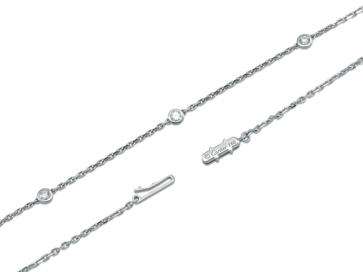 Cartier Himalia Pearl and Diamond Drop Pendant Necklace