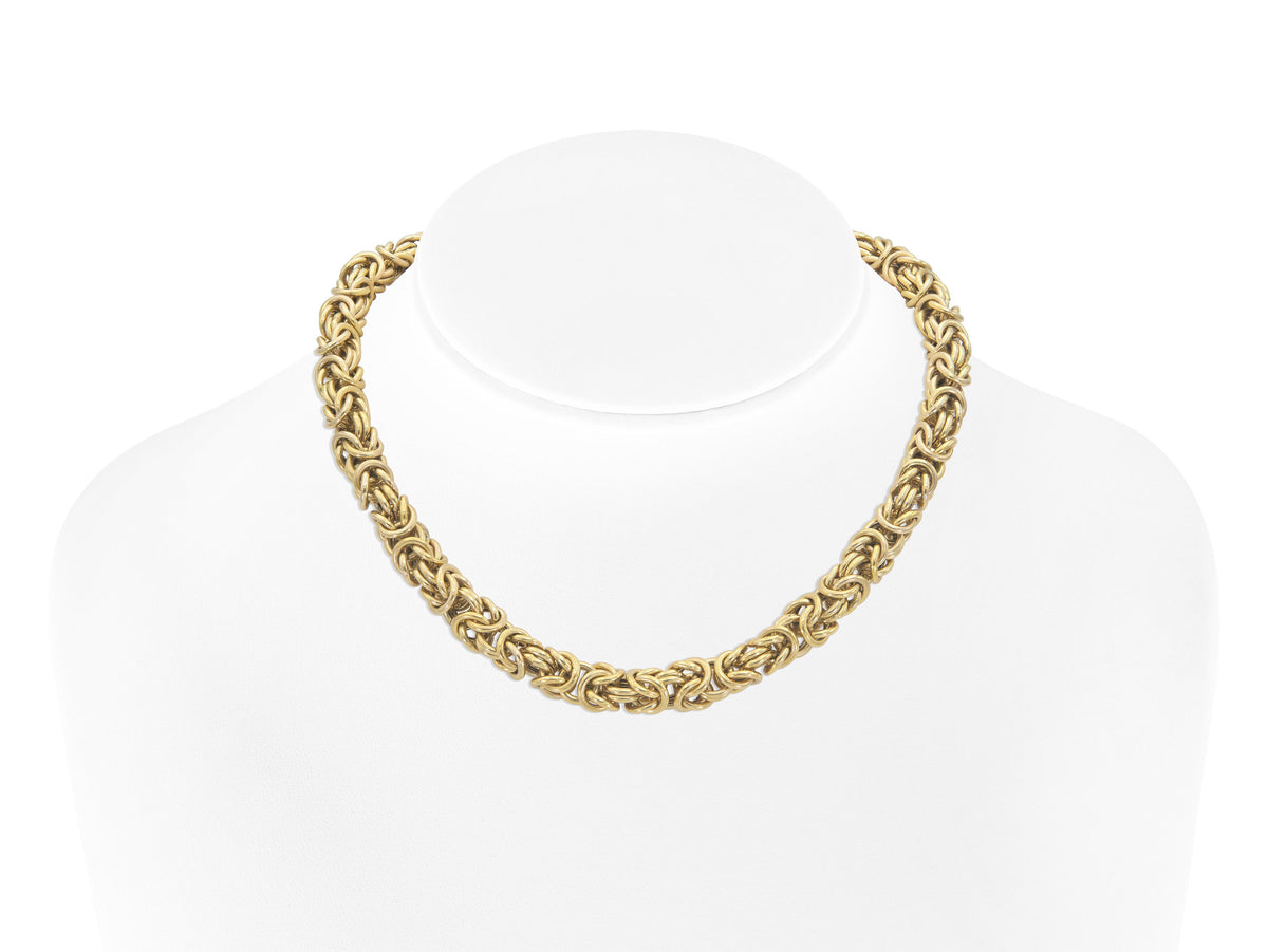 Vintage 1980s Gold Byzantine Chain