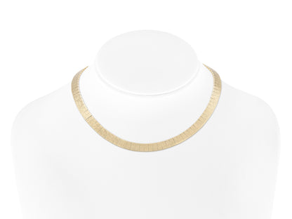 Vintage 1980s Gold Plates Collar Necklace
