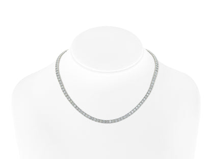 12.00 Carat Box Set Round Cut Diamond Tennis Necklace