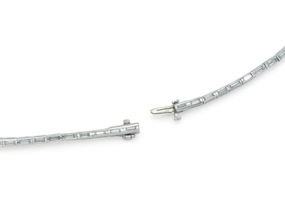 Vintage 1950s 20.00 Carat Multi-Cut Diamond Necklace