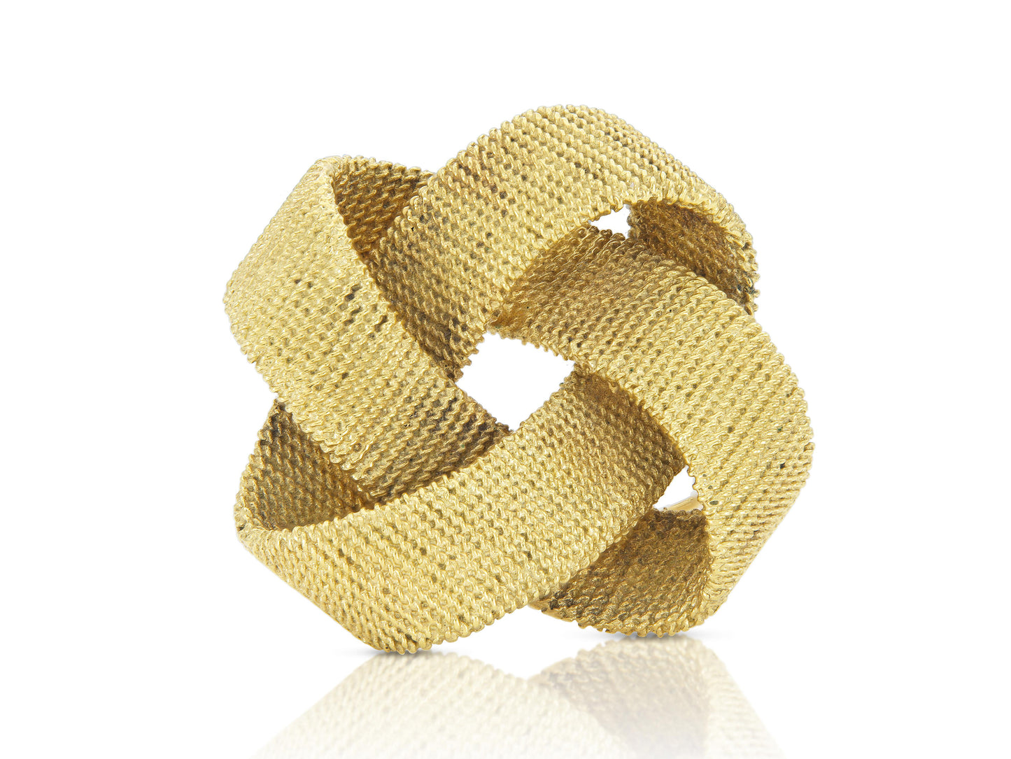 Vintage 1970s Gold Knot Brooch