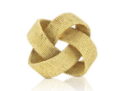 Vintage 1970s Gold Knot Brooch